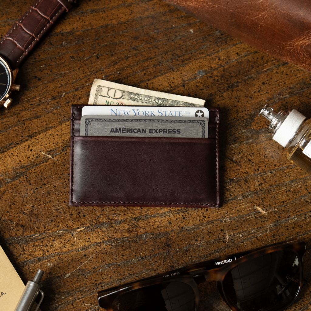 Leather Card Holder | Brown - Image 7