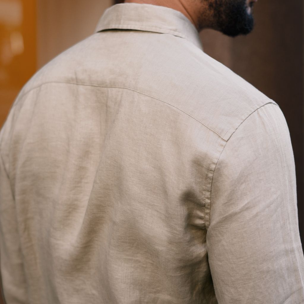 Linen Shirt | Taupe - Image 7