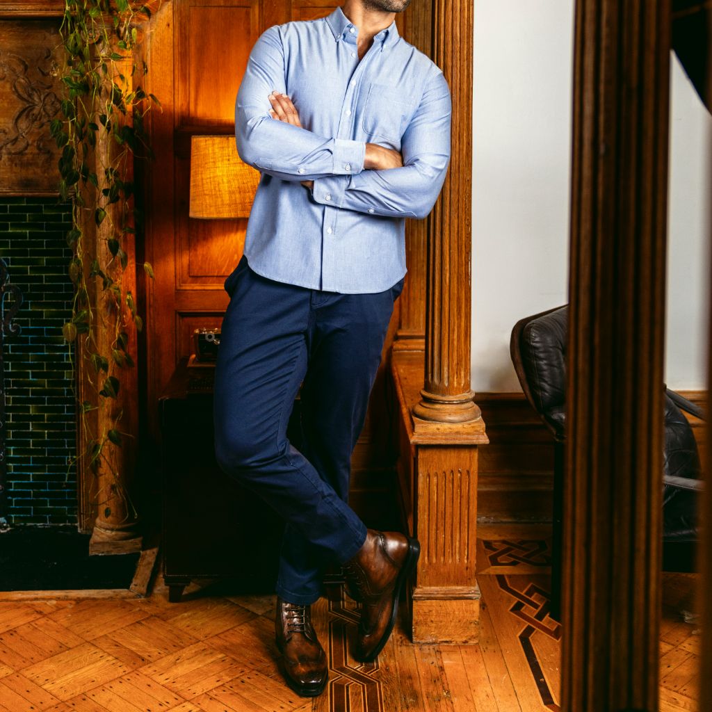 Oxford Shirt | Indigo - Image 7