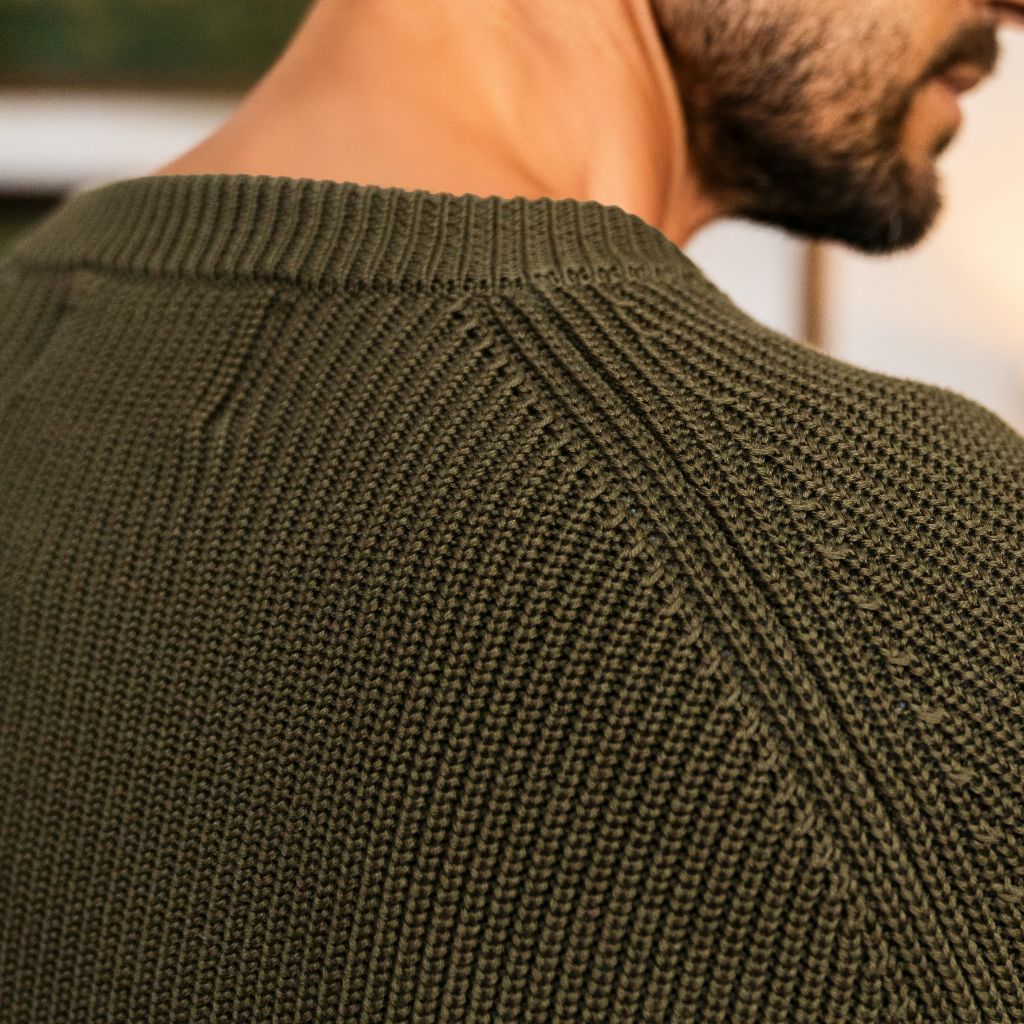 Ribbed Crewneck | Olive - Image 6