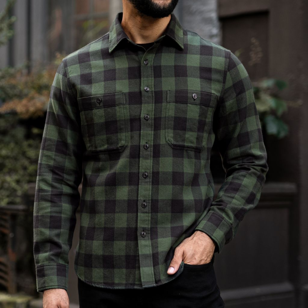Buffalo Check Shirt | Evergreen - Image 6