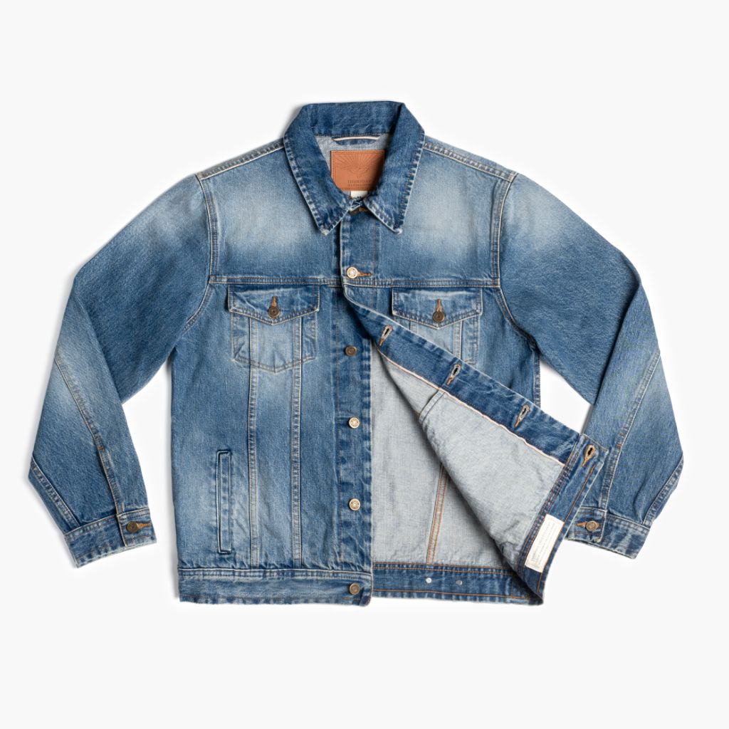 Selvedge Denim Trucker Jacket | Vintage Wash - Image 5