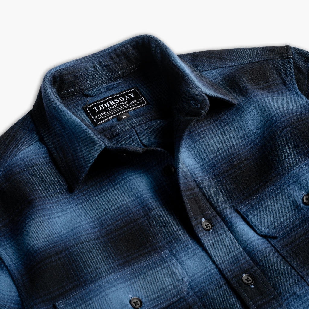 Summit Flannel Shirt | Navy - Image 4