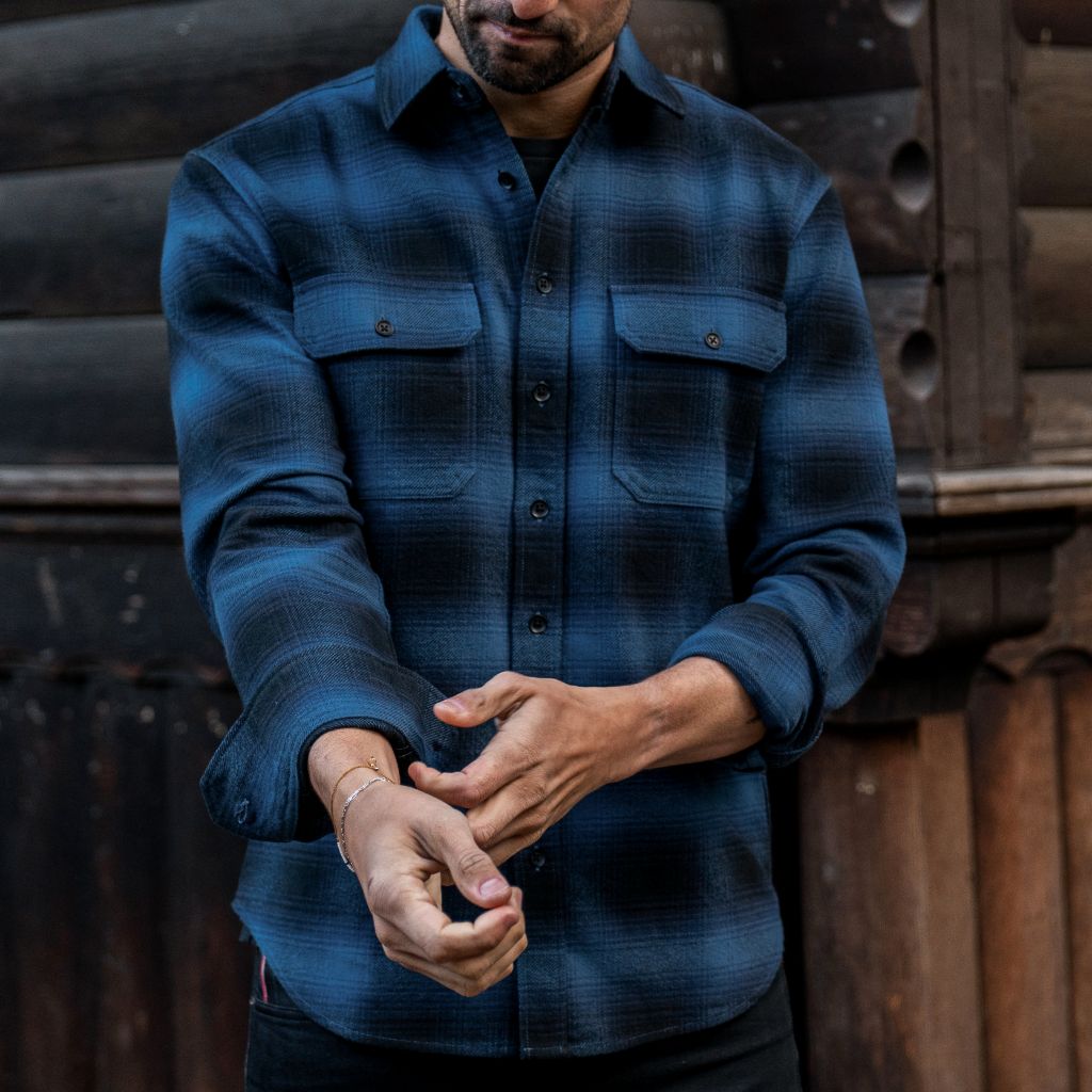 Summit Flannel Shirt | Navy - Image 7