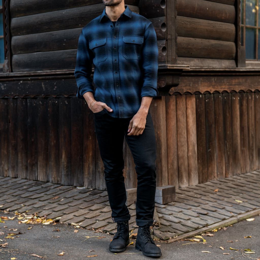 Summit Flannel Shirt | Navy - Image 8