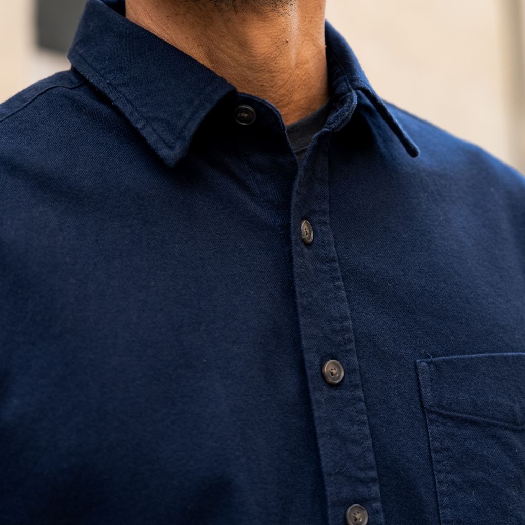 Solid Shirt | Navy - Image 7