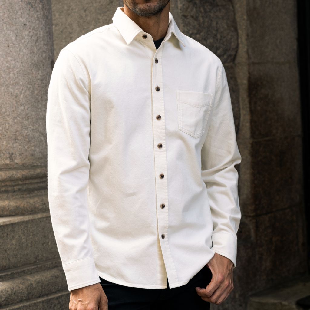 Solid Shirt | Off-White - Image 6