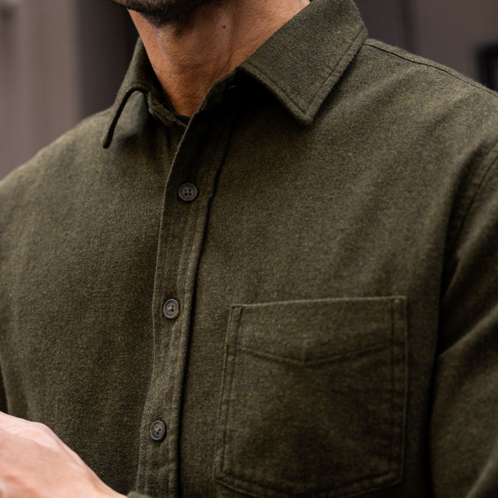 Solid Shirt | Olive - Image 7