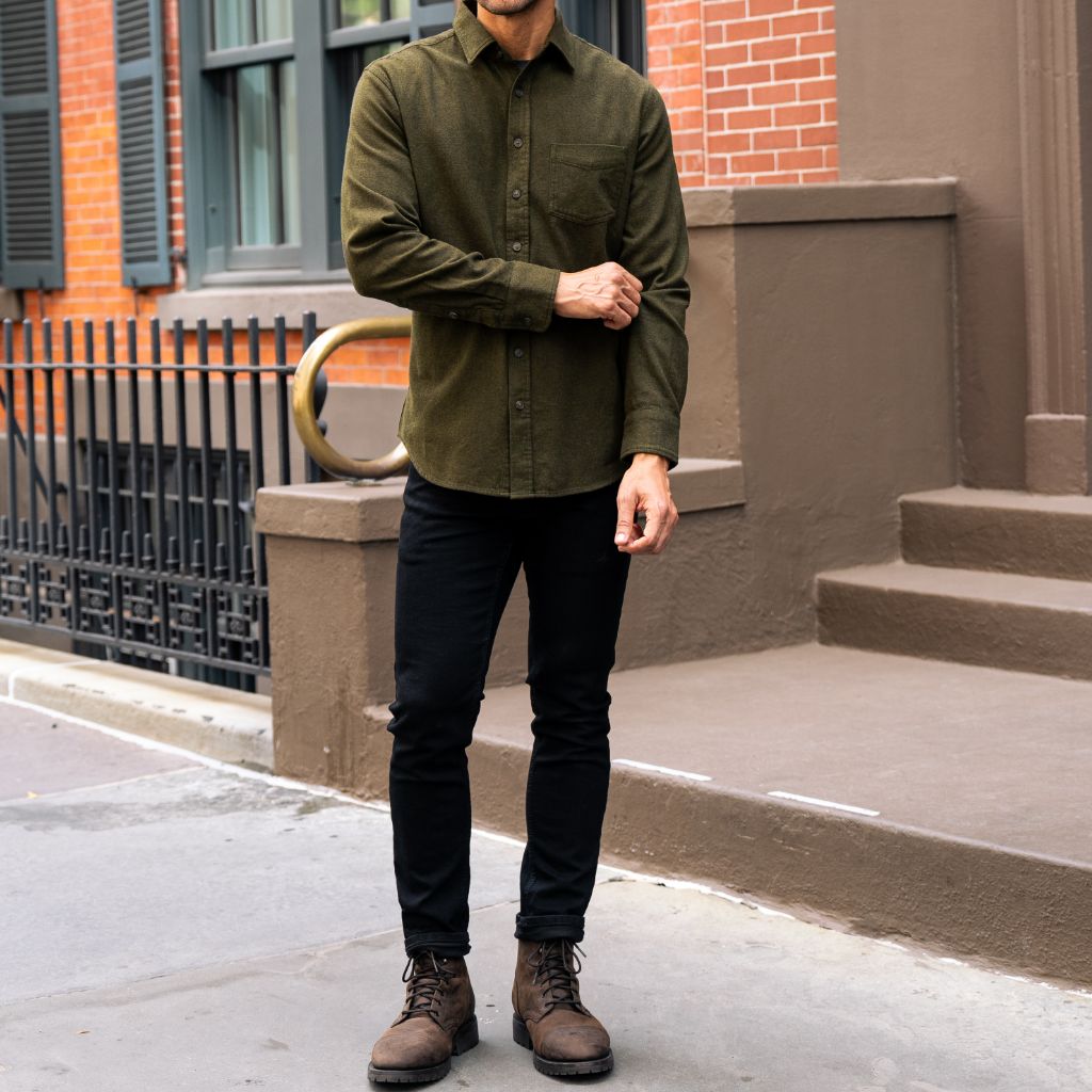 Solid Shirt | Olive - Image 8