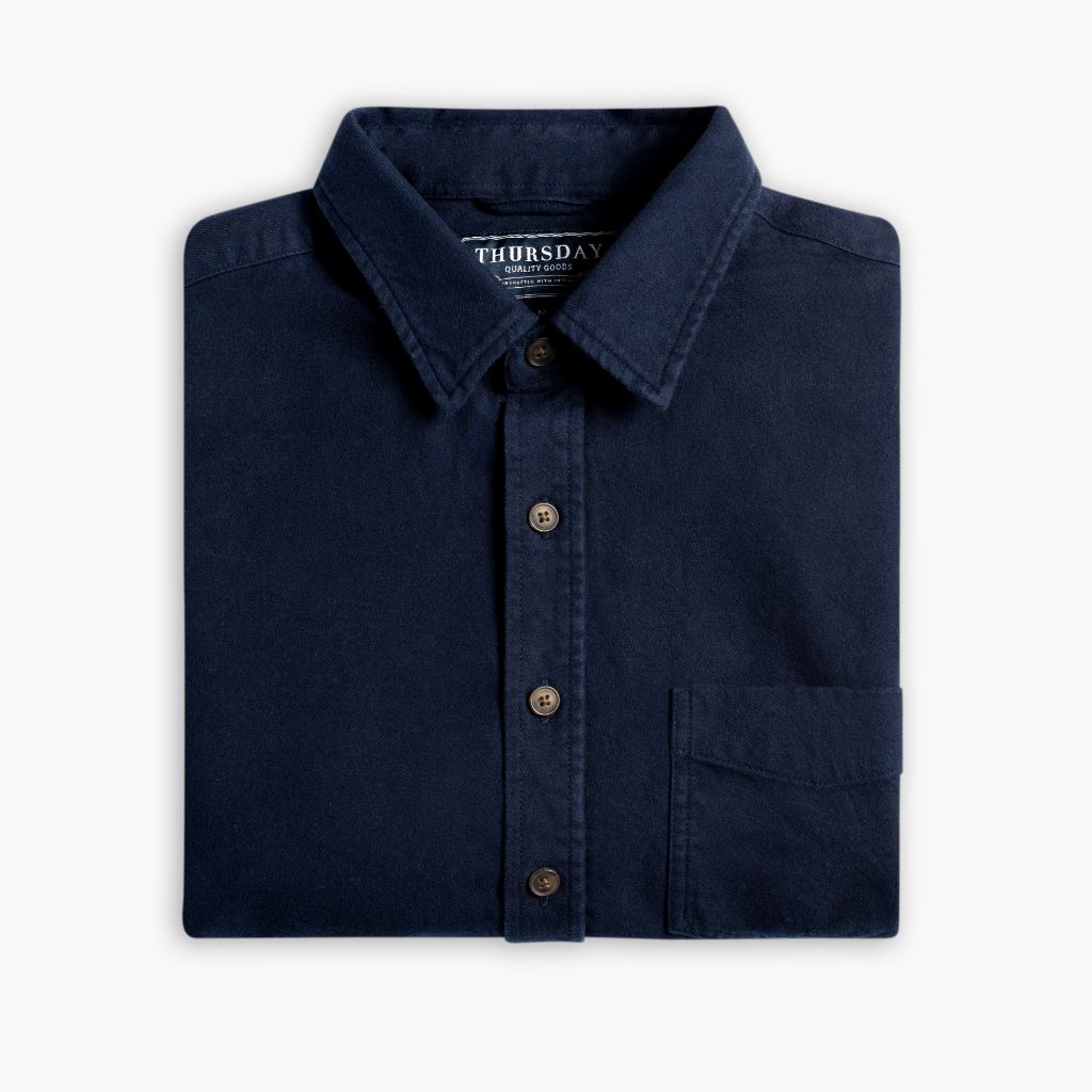 Solid Shirt | Navy - Image 3