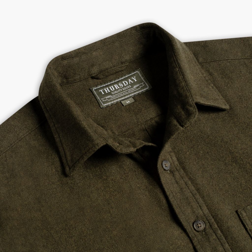 Solid Shirt | Olive - Image 4
