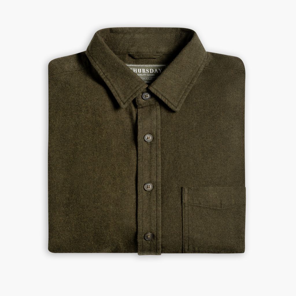 Solid Shirt | Olive - Image 3