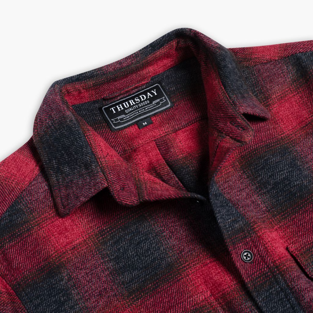 Summit Flannel Shirt | Red - Image 4