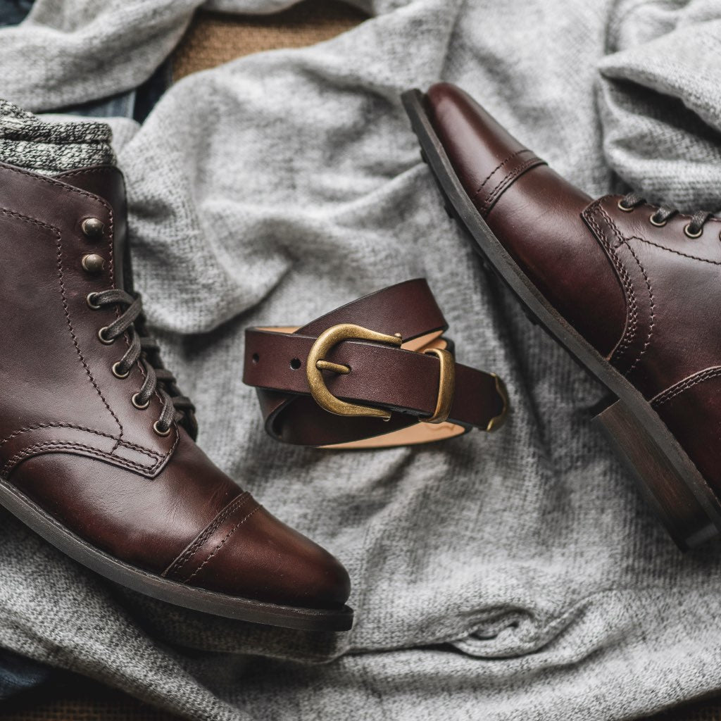 Women's Western Leather Belt | Brown - Image 7