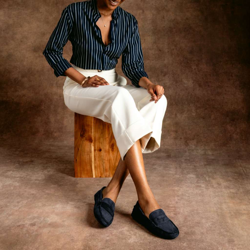 Driving Loafer | Navy Suede - Image 8