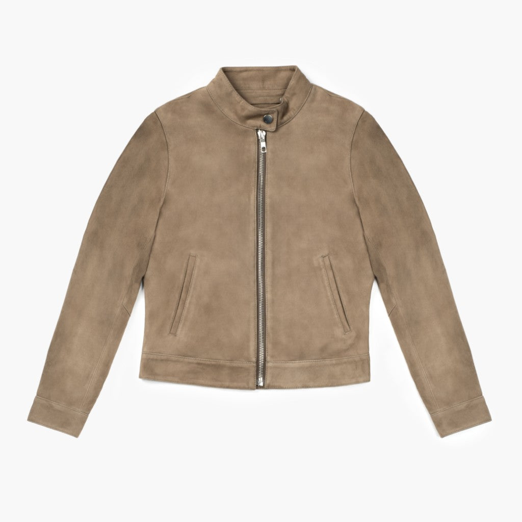 Racer Jacket | Taupe - Image 4