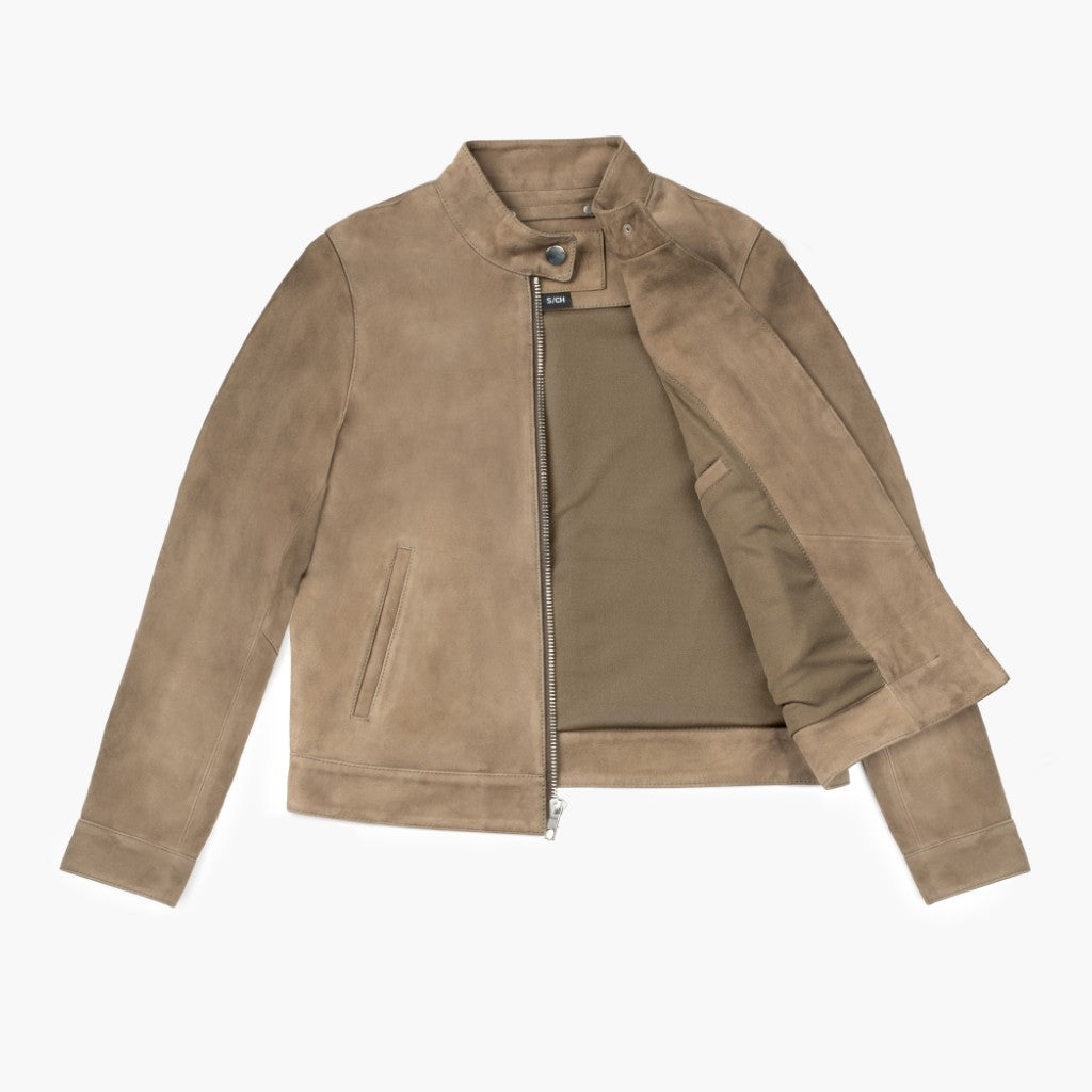 Racer Jacket | Taupe - Image 5