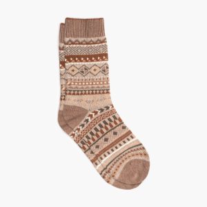 Women's Geo Sock | Taupe