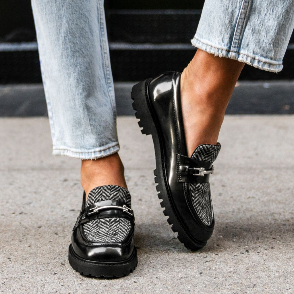 Penny | Black & Silver Herringbone - Image 6